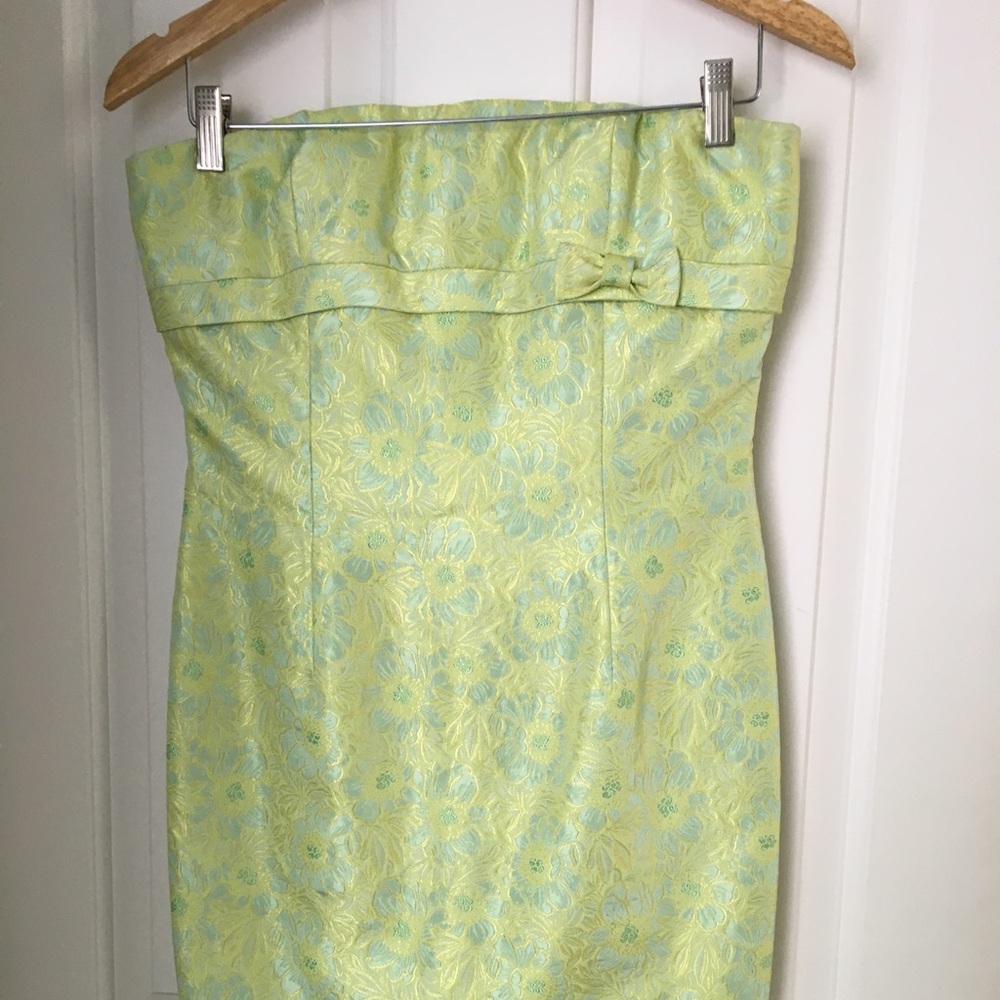 Carmen Marc Valvo strapless summer party dress